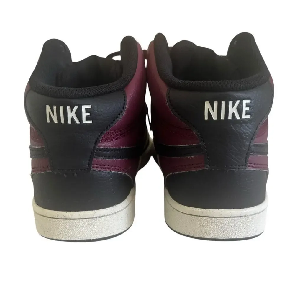 NIKE Court Vision LO NN Shoes Black/University Red White Maroon Men 8 Women 9.5 - Picture 9 of 13